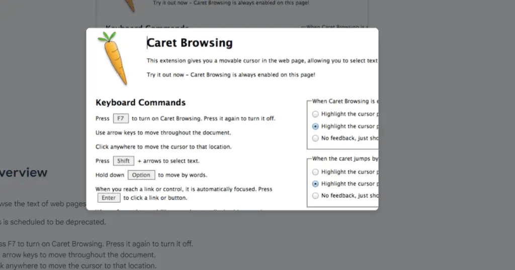 Is Caret Browsing Safe?